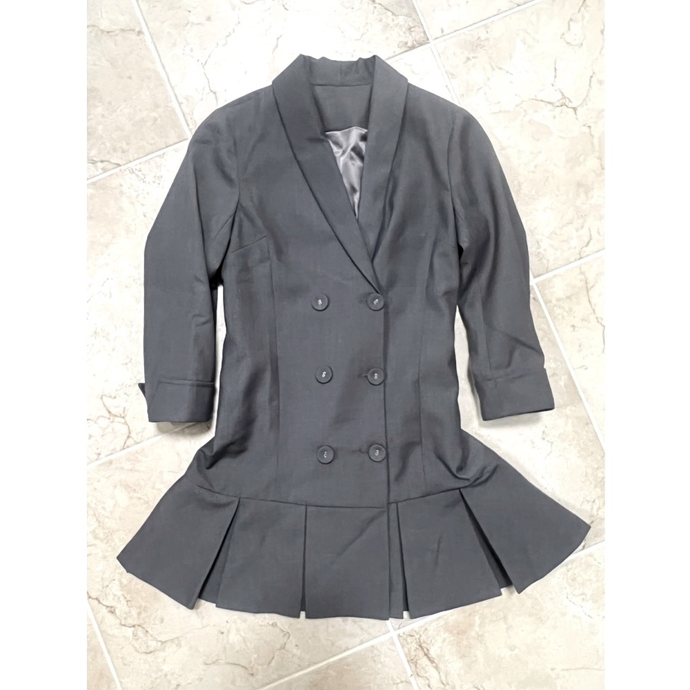 NWT Grey Pleated Suit Dress